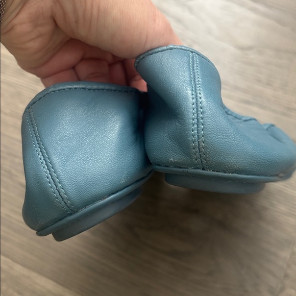 Sam Edelman | zipper Leather Teal Florence Ballet Flats Size 9M - Picture 7 of 9